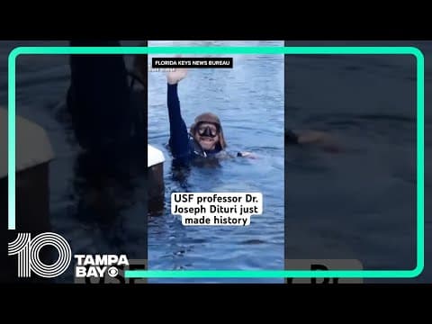 USF researcher resurfaces after 100 days underwater