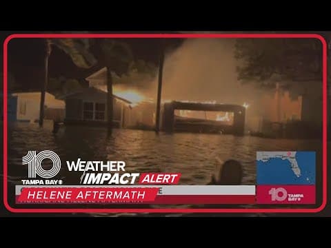 House fire in Clearwater Beach amid Helene aftermath