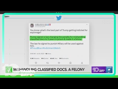Verify: Did Trump sign law to increase penalty for mishandling classified docs?