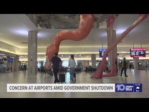 Is the government shutdown and air traffic control shortage impacting Florida airports?