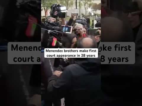 The Menendez brothers appeared at Monday’s court hearing via an audio link from prison in San Diego.