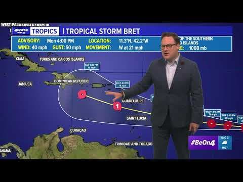 Tropical Storm Bret - Live Coverage