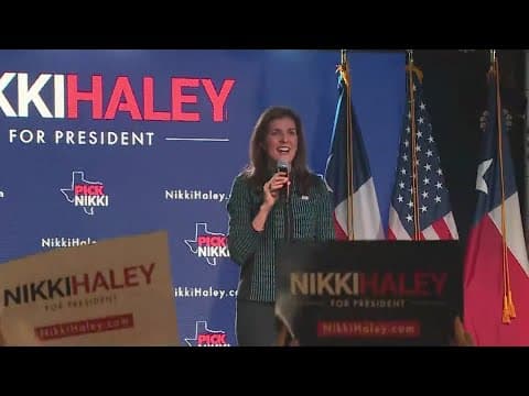 Nikki Haley hosts presidential campaign rally in Spring, Texas