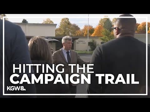 Portland mayoral candidates go canvassing days before election
