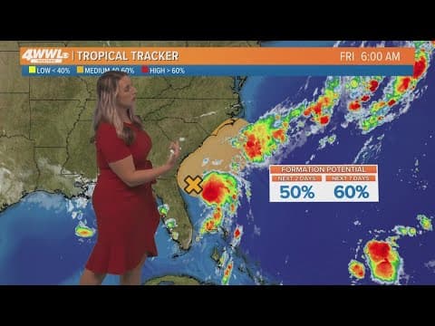 Friday AM Tropical Update: Tropical development chances increase off US Southeast Coast