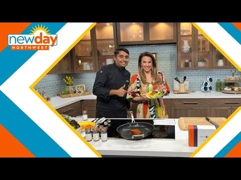 How to make a Citrus Salmon and Pearled Saffron Couscous bowl from Holland America - New Day NW