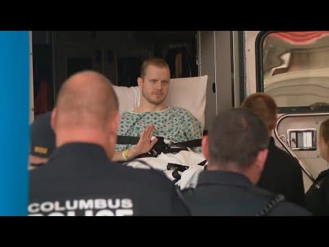 Columbus officer shot on I-70 released from hospital