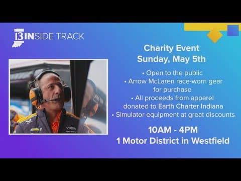 May 5: Tony Kanaan's charity event to benefit Earth Charter Indiana