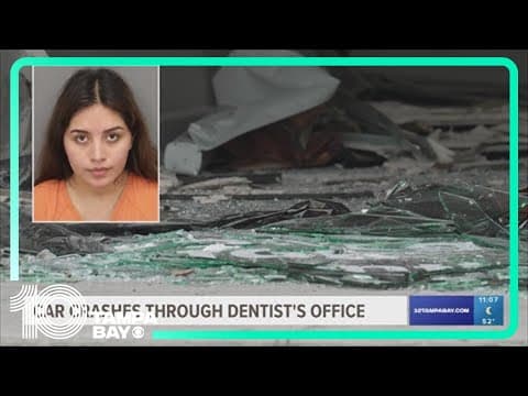 Drunk driver crashes car through dentist's office in Clearwater strip mall