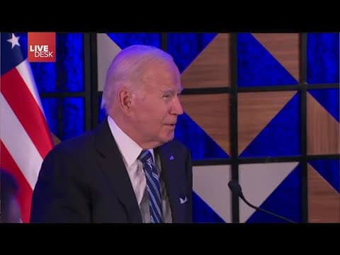 Watch Live: President Joe Biden speaks after meeting with Israeli prime minister