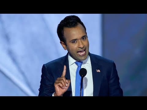 Vivek Ramaswamy, former presidential candidate, speaks at RNC 2024 in support of Donald Trump