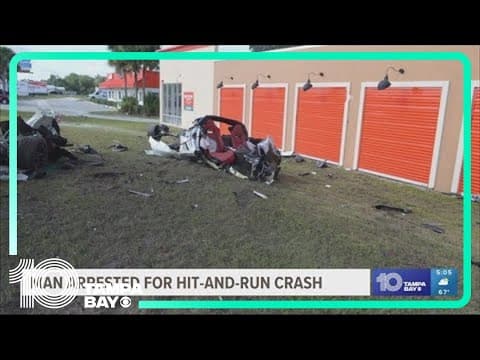 Florida man arrested in connection to hit-and-run crash that hospitalized 1 person