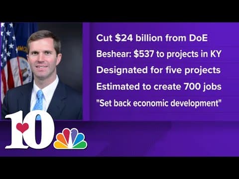 Kentucky Gov. Andy Beshear asking Trump to oppose DOE funding cuts