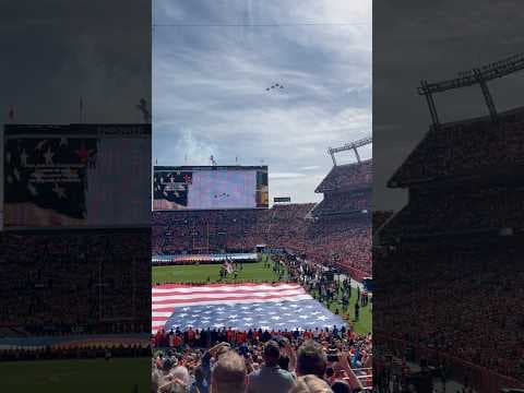 F-35A Military Flyover at Broncos vs. Chargers Game