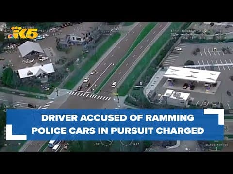 Driver accused of ramming police cars in high-speed pursuit is 10-time convicted felon, police say