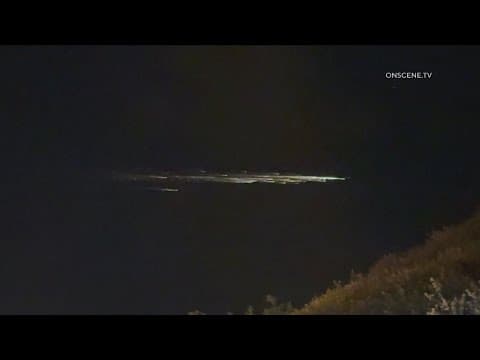 Streak of lights spotted in Southern California sky hours after SpaceX's Falcon 9 launch