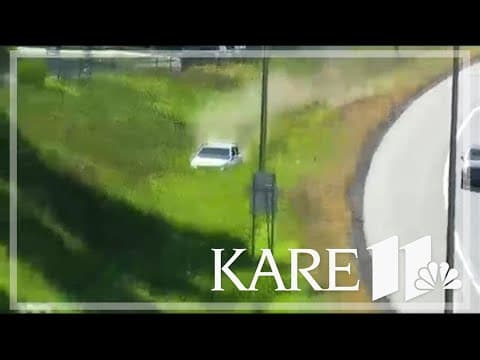 WATCH: Video shows car driving erratically crash after police chase