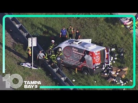 Multi-car crash on I-4 in Plant City stalls traffic