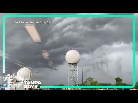 Dark clouds roll over Tampa Bay