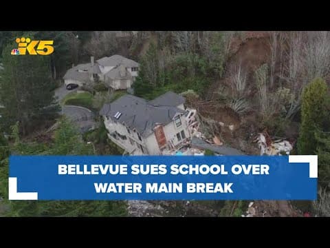 Bellevue sues school over water main break that led to landslide, home demo