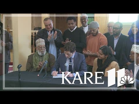Minneapolis Mayor Jacob Frey signs resolution allowing Islamic call to prayer broadcasts