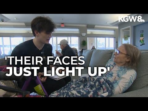 Pen pal club connects Portland students with seniors at memory care facility