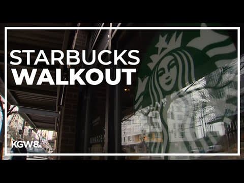 Portland-area Starbucks workers join nationwide walkout