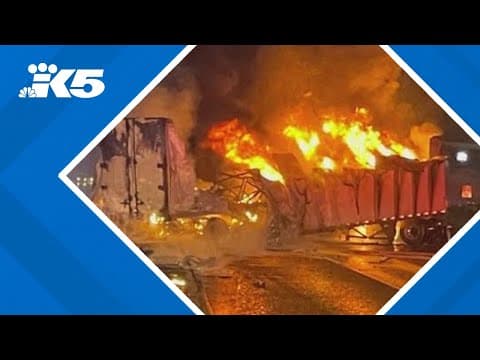 Semi-truck crash closes both side of I-5 in Tacoma