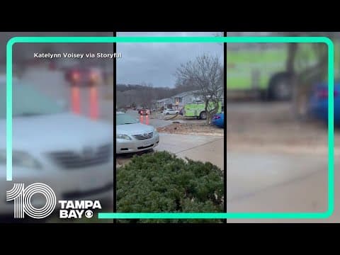 Fire truck spins out, crashes into car on icy Missouri road in heart-pounding video