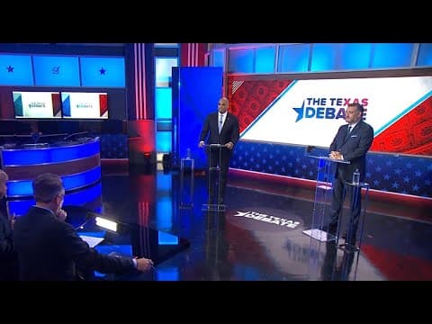 Sen. Ted Cruz, Rep. Colin Allred meet in Dallas for debate and spar over a variety of issues