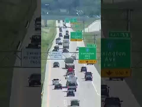 WATCH: MnDOT traffic cams show a wrong-way driver with several close calls.