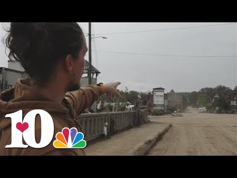 Man who works in Asheville sees effect of Helene on his community for first time