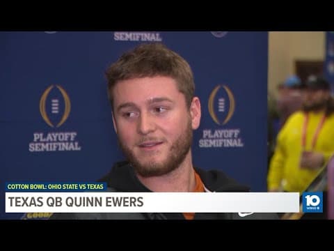 Texas QB Quinn Ewers speaks ahead of Cotton Bowl matchup with Ohio State