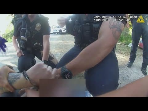 Bodycam video shows arrest of Marysville police shooting suspect after walking away from Columbus ho