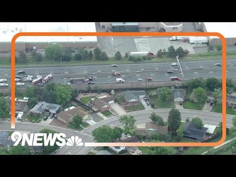 Southbound I-25 reopens after crash involving semi