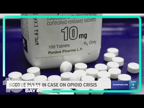 The Supreme Court rejects a nationwide opioid settlement with OxyContin maker Purdue Pharma