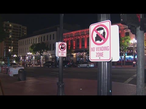 Police start cracking down on sidewalk vendors in the Gaslamp Quarter