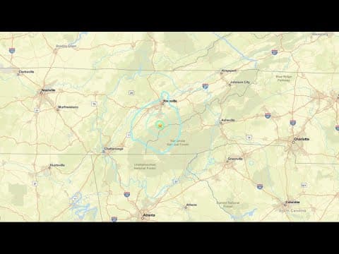 Watch Live: 4.1 magnitude earthquake reported in several parts of East Tennessee