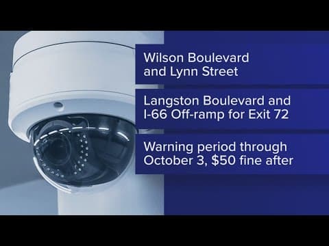 These Arlington Co. intersections are getting new red-light cameras