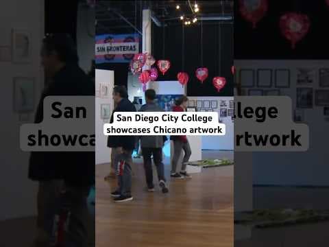Students in the Chicano Studies department at San Diego City College showcase artwork