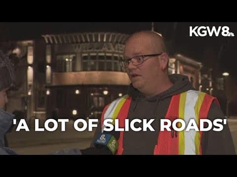 Snowy, slippery roads in West Linn | Winter storm latest