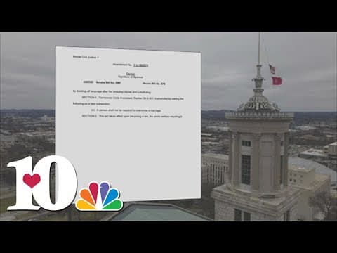 Gov. Bill Lee signs law that says person is not required to solemnize a marriage