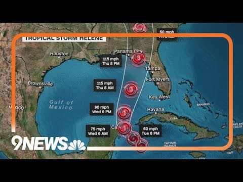 Tropical Storm Helene expected to strengthen into hurricane soon