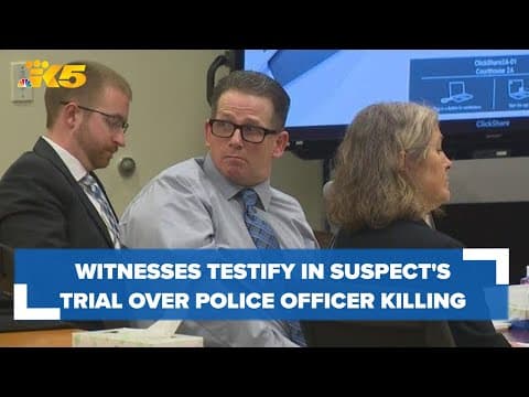 First witnesses testify in trial of suspect accused of killing Everett police officer