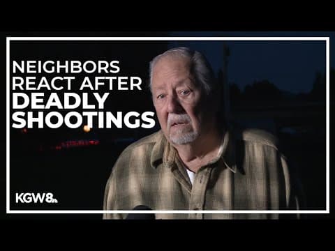 Neighbor react to 3 people, dog dead in Multnomah, Clackamas county shootings