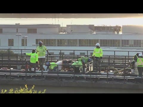 Track repair work completed near National Airport after Blue Line train derailment