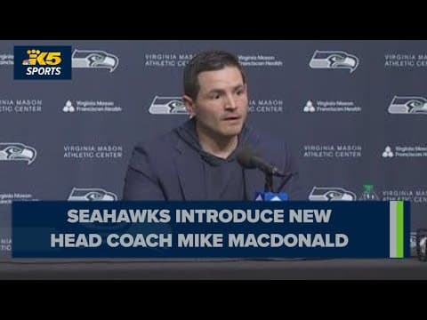 "Juiced to go do it": Seahawks welcome head coach Mike Macdonald