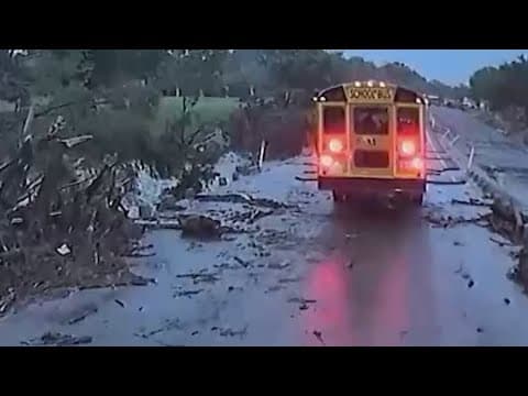 Terrifying video shows Kerrville ISD buses en route to pick up children