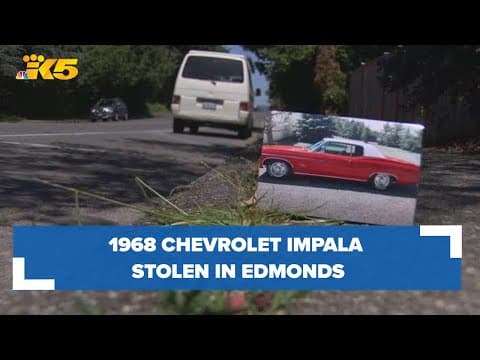 'Like losing a beloved family member': Thieves steal Edmonds man's 1968 Chevrolet Impala