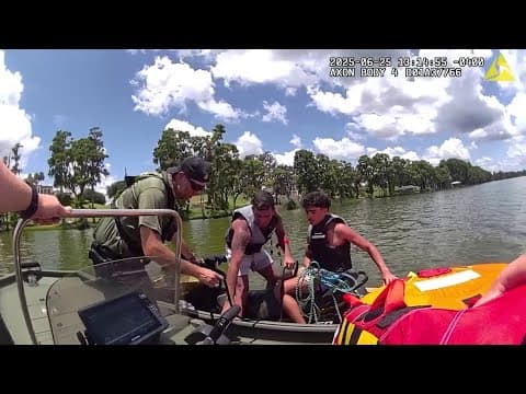 Hillsborough deputies save father, son from alligator-infested waters after jet ski breaks down